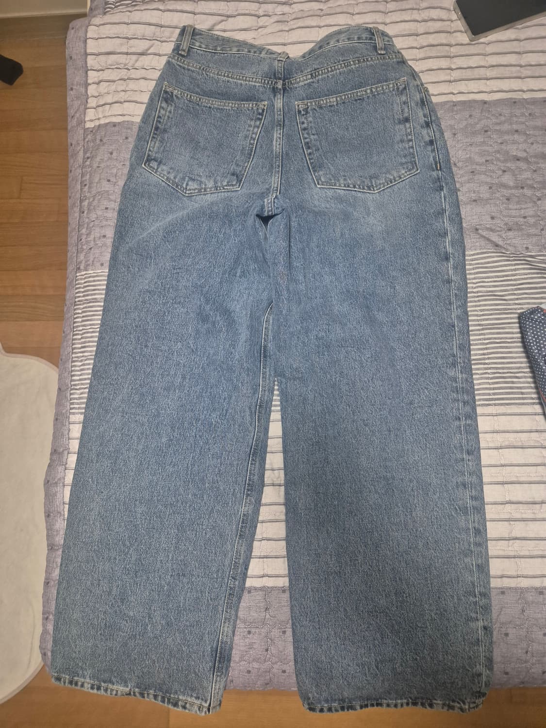 비긴202 콘밀 원턱 와이드 데님 팬츠 상품이미지5