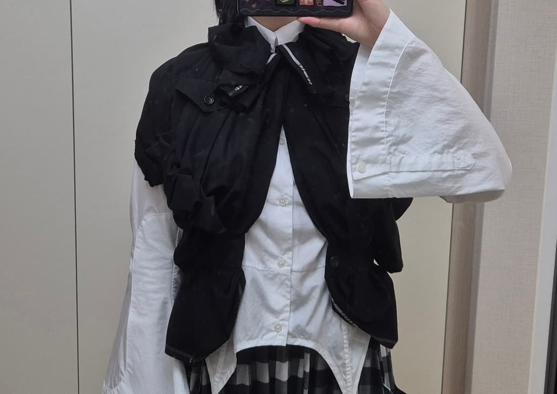 꼼데가르송 메인라인 2006ss 셔링 탑 상품이미지8