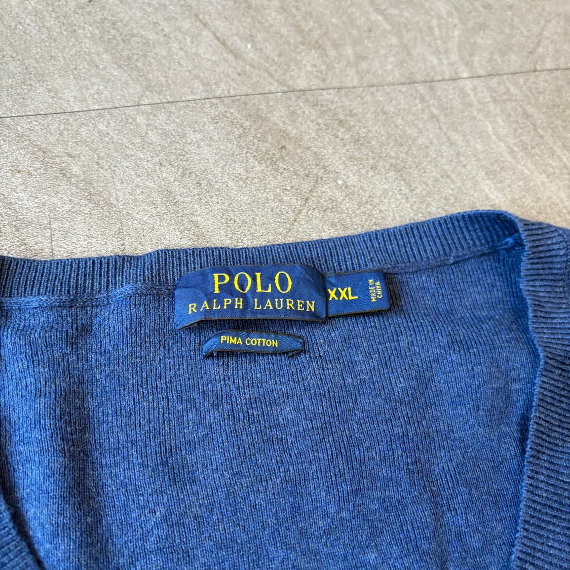 폴로 정품 블루 피마 코튼 니트 상품이미지6