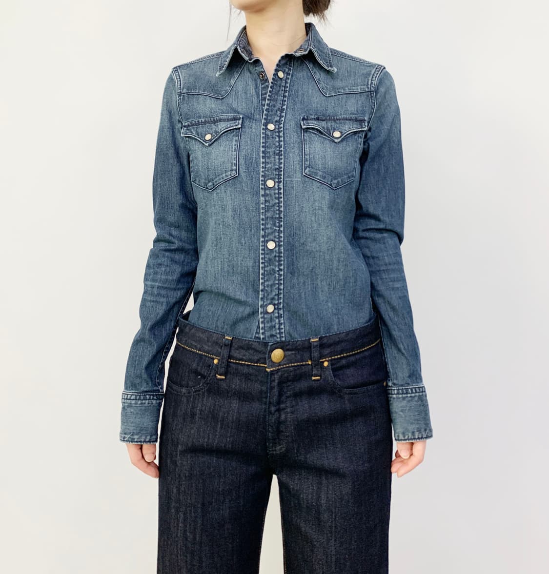 랄프 로렌 웨스턴 데님 셔츠 상품이미지1