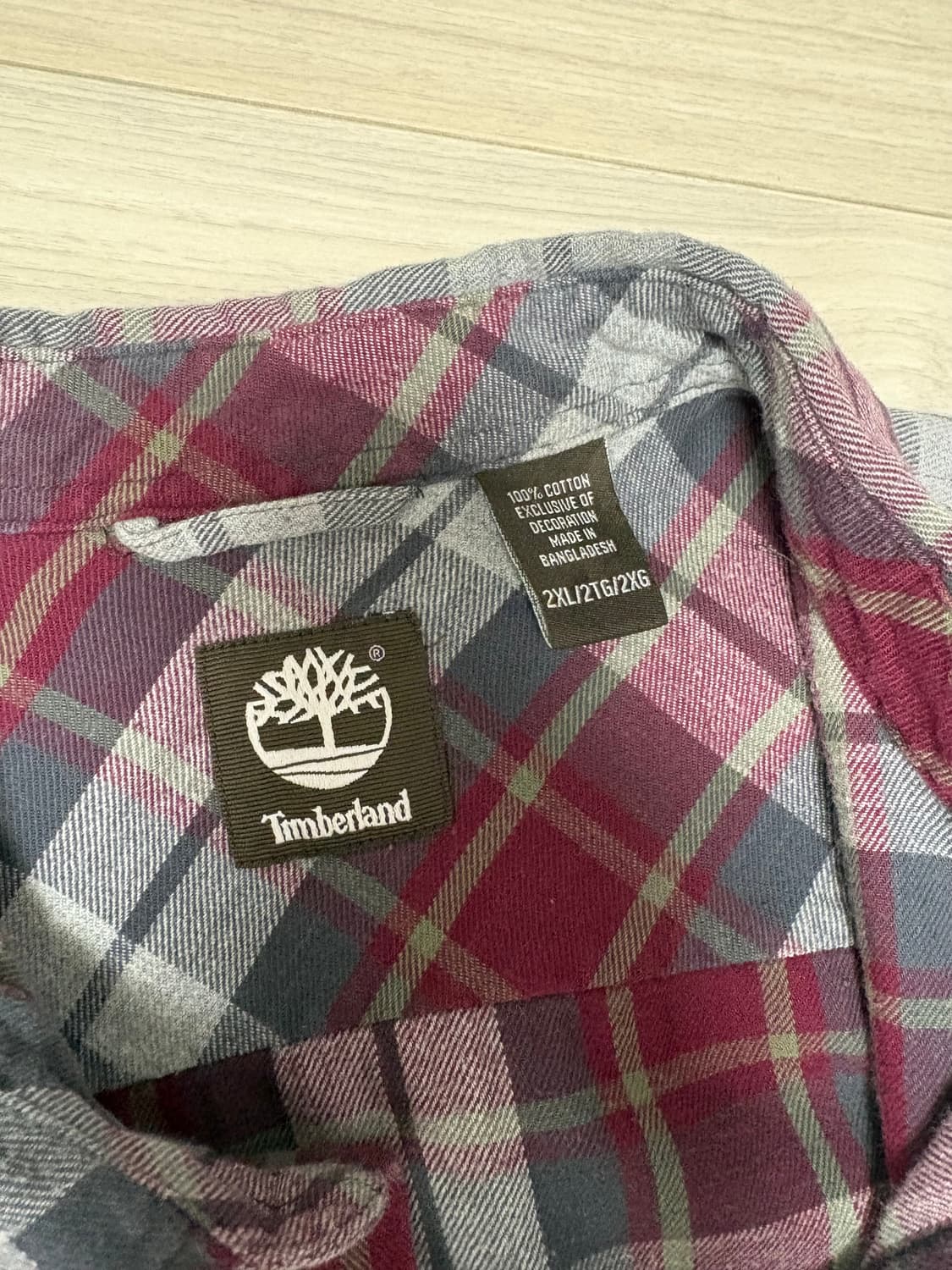 팀버랜드 체크남방 XL 상품이미지2