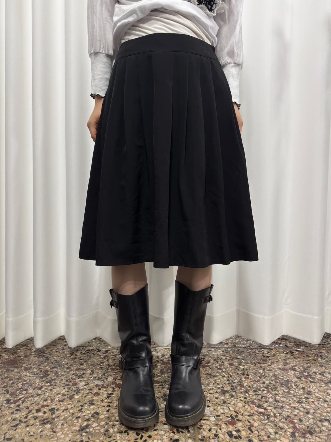 pleats midi skirt 상품이미지1