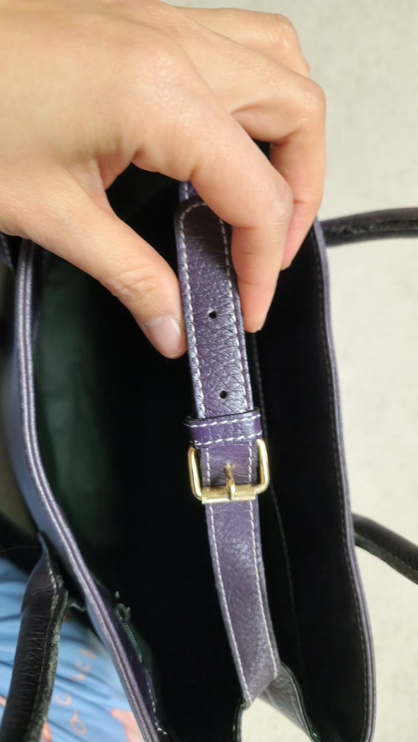 JPN -퍼플 크로스 빅가방 상품이미지4