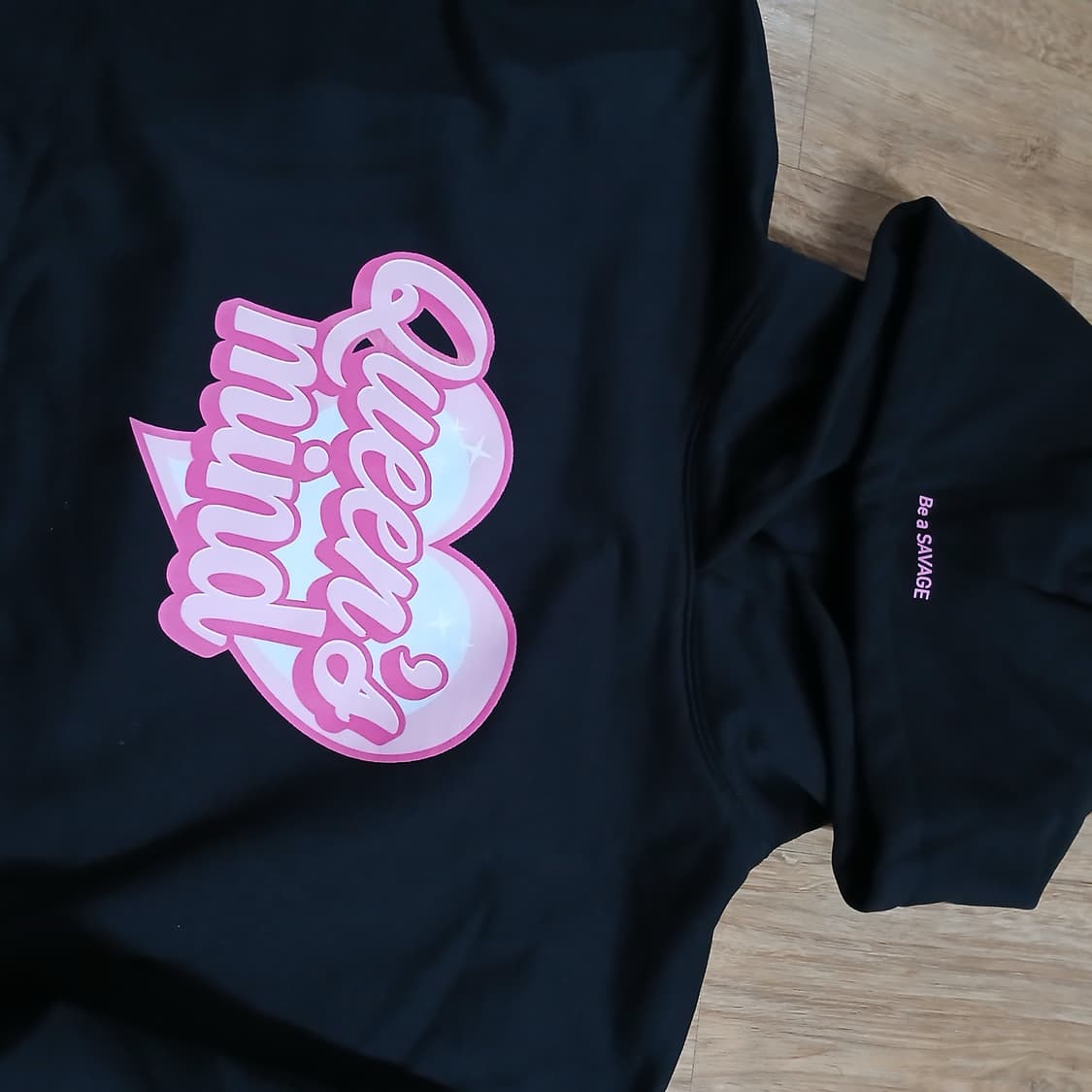 미사용급상태 디바마을 퀸가비 새비지 후디 후드티 쨍쨍한 원단 상품이미지5