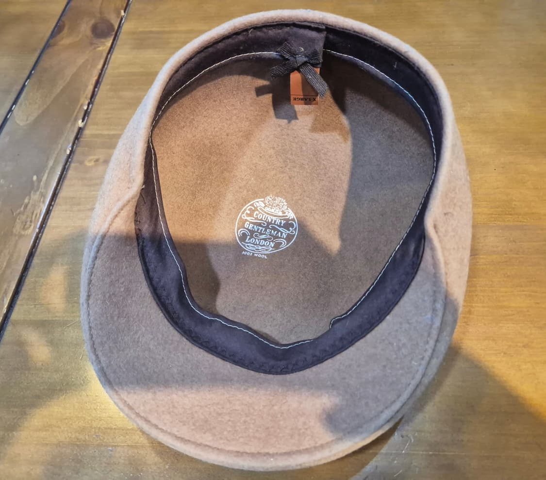 베이지 울 헌팅캡 상품이미지5