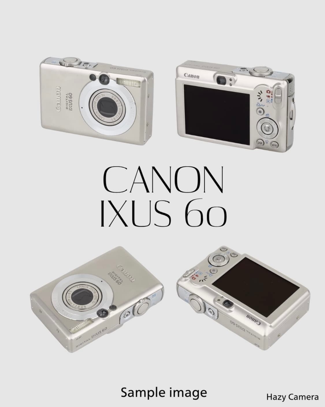 A급)캐논 익서스 60 CANON IXUS 60 빈티지 디지털카메라 디 상품이미지2