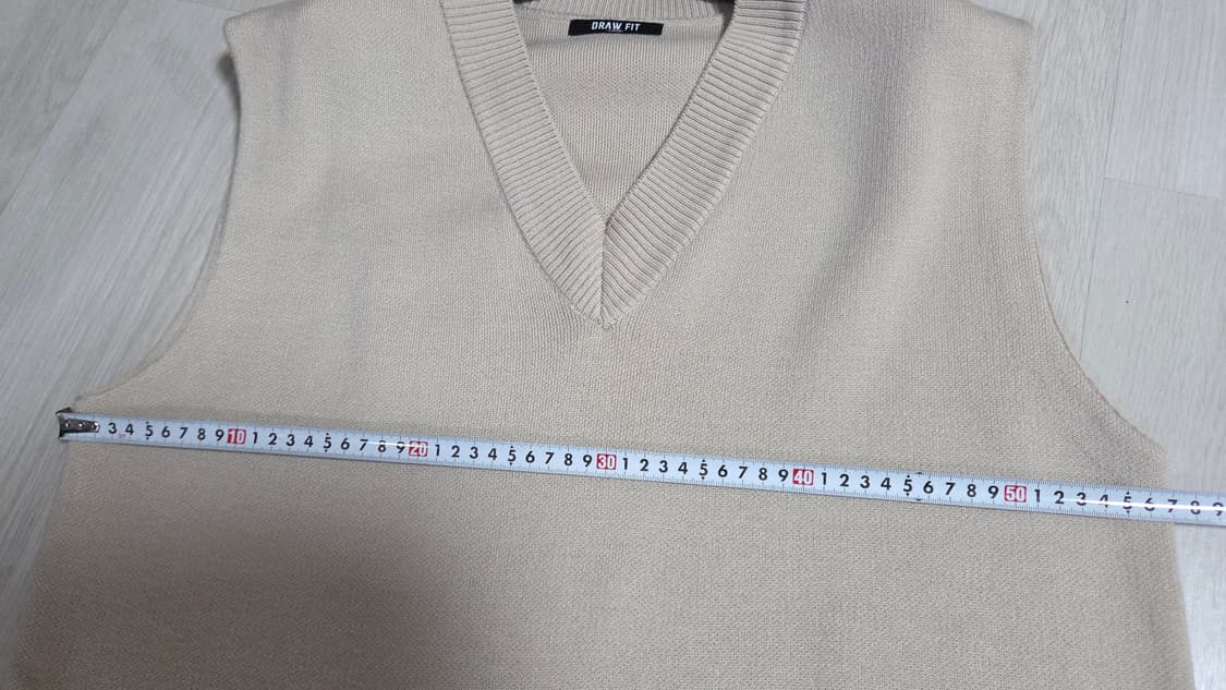 (착샷) 드로우핏 니트 베스트 오버핏 상품이미지6