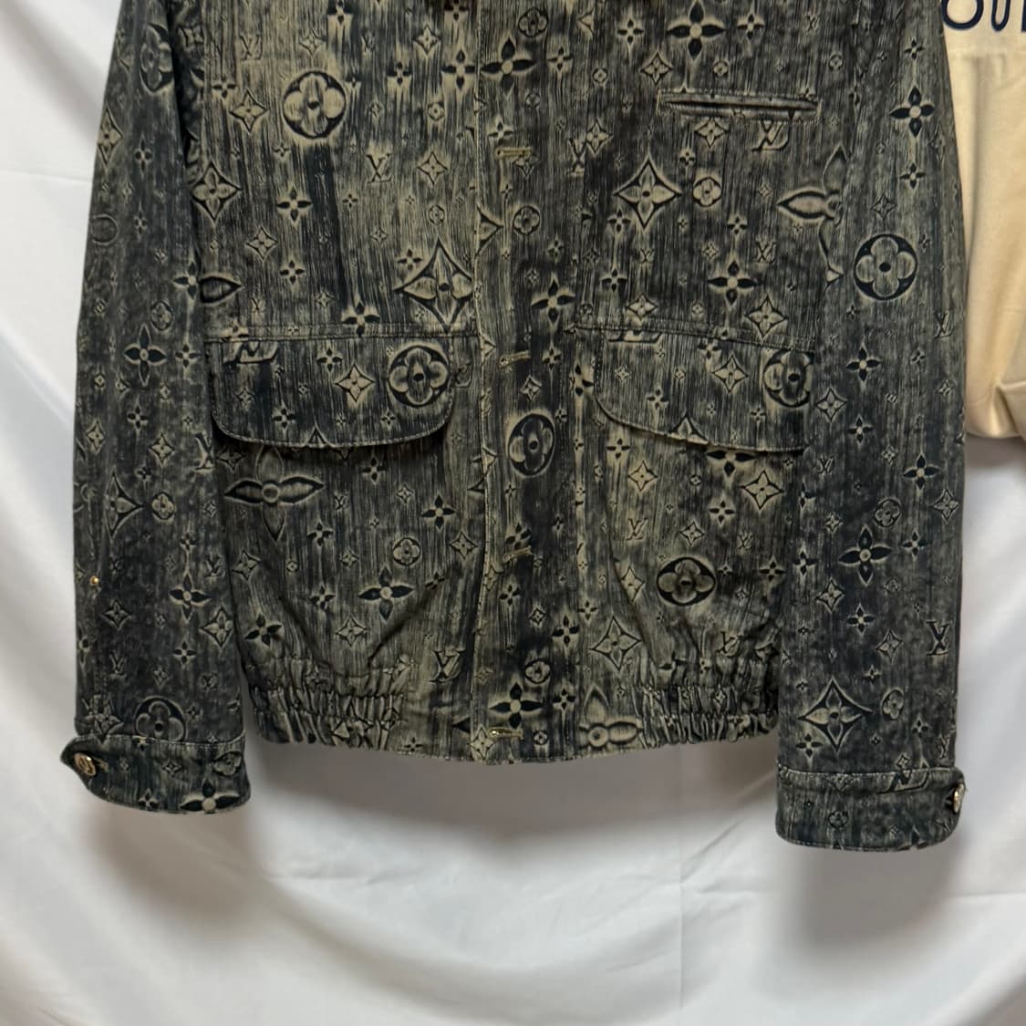 [S+급/48] 루이비통 테일러드 모노그램 데님 집업 자켓 상품이미지3