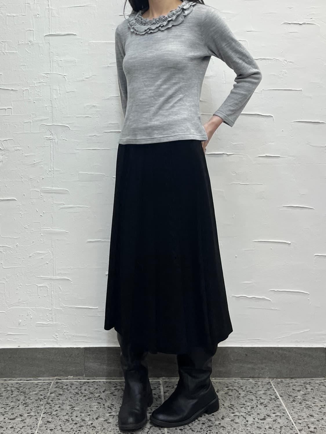 rope stitch midi skirt 상품이미지2