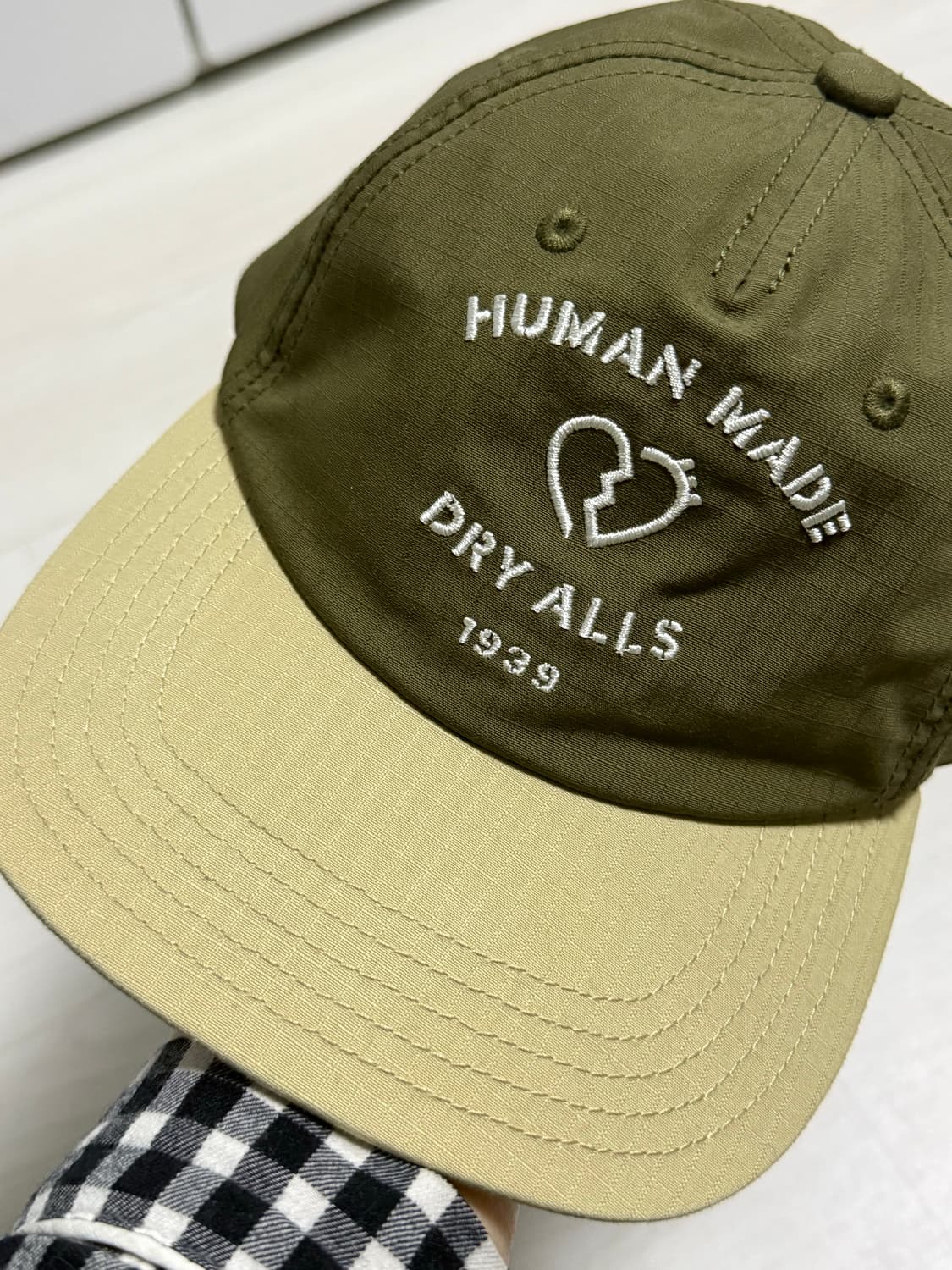 휴먼메이드 립스탑 캡 카키 상품이미지3