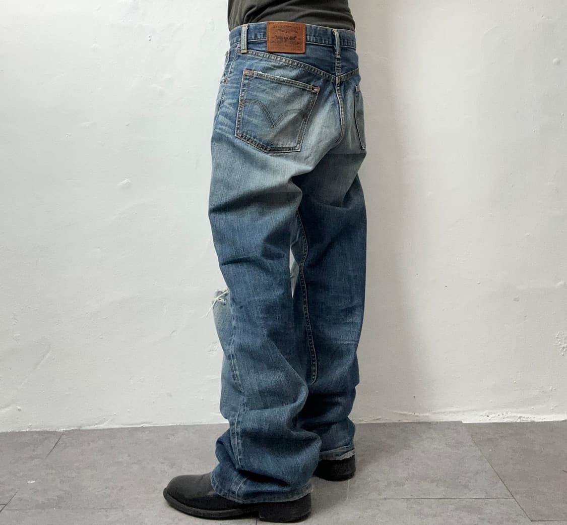 Levi’s 2000s 703 Indigo Distressed Denim 상품이미지2