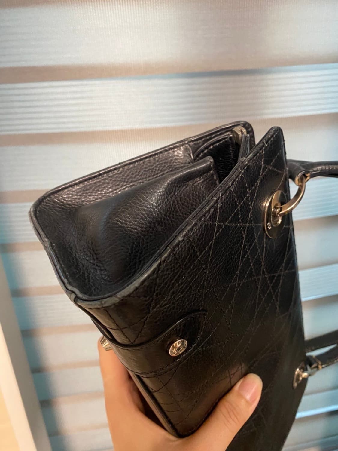 정품 디올 까나쥬 토트백 블랙 상품이미지9