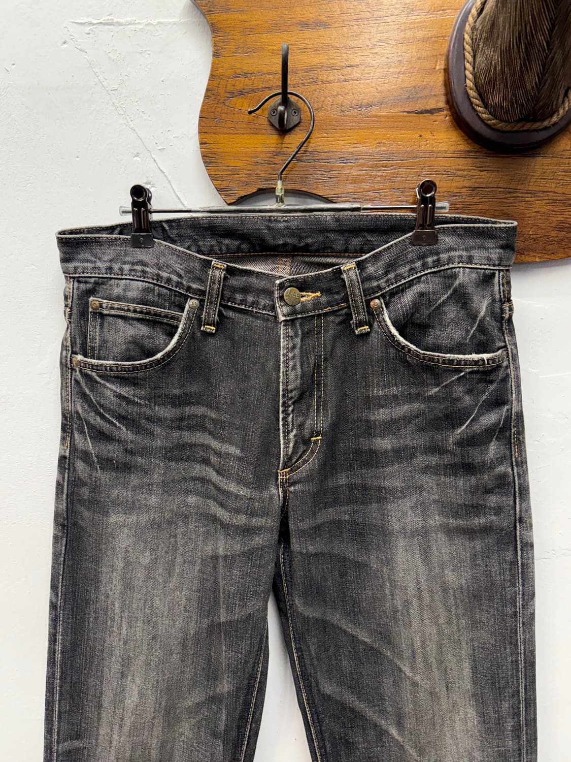 Lee Riders Black Straight Denim Pants 상품이미지2