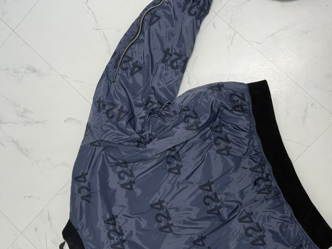 424 네이비 리버서블 봄버 자켓 상품이미지2