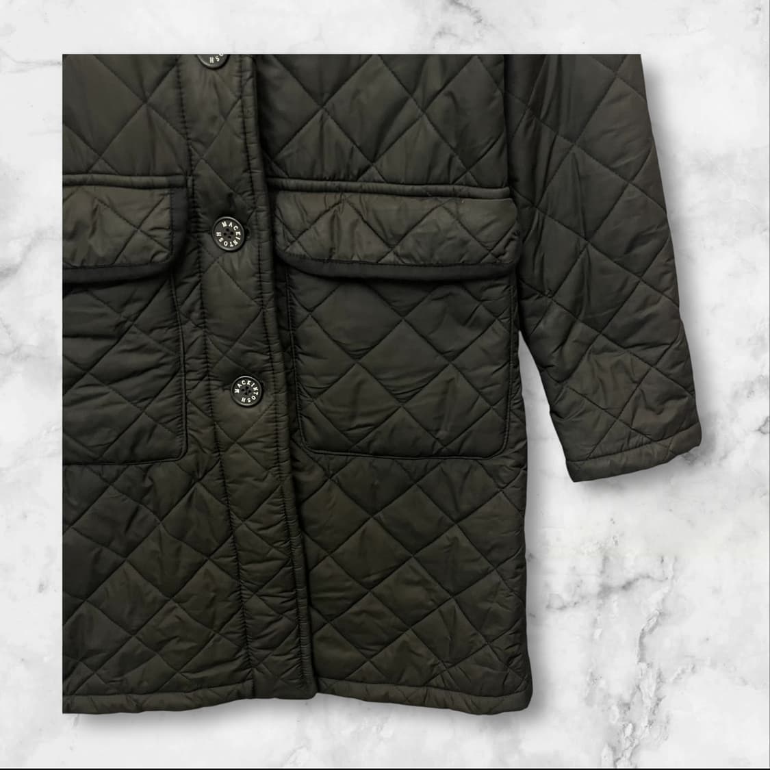 매킨토시 스코트랜드 블랙 안감퍼 헤비 퀄팅 롱 자켓 점퍼 상품이미지4