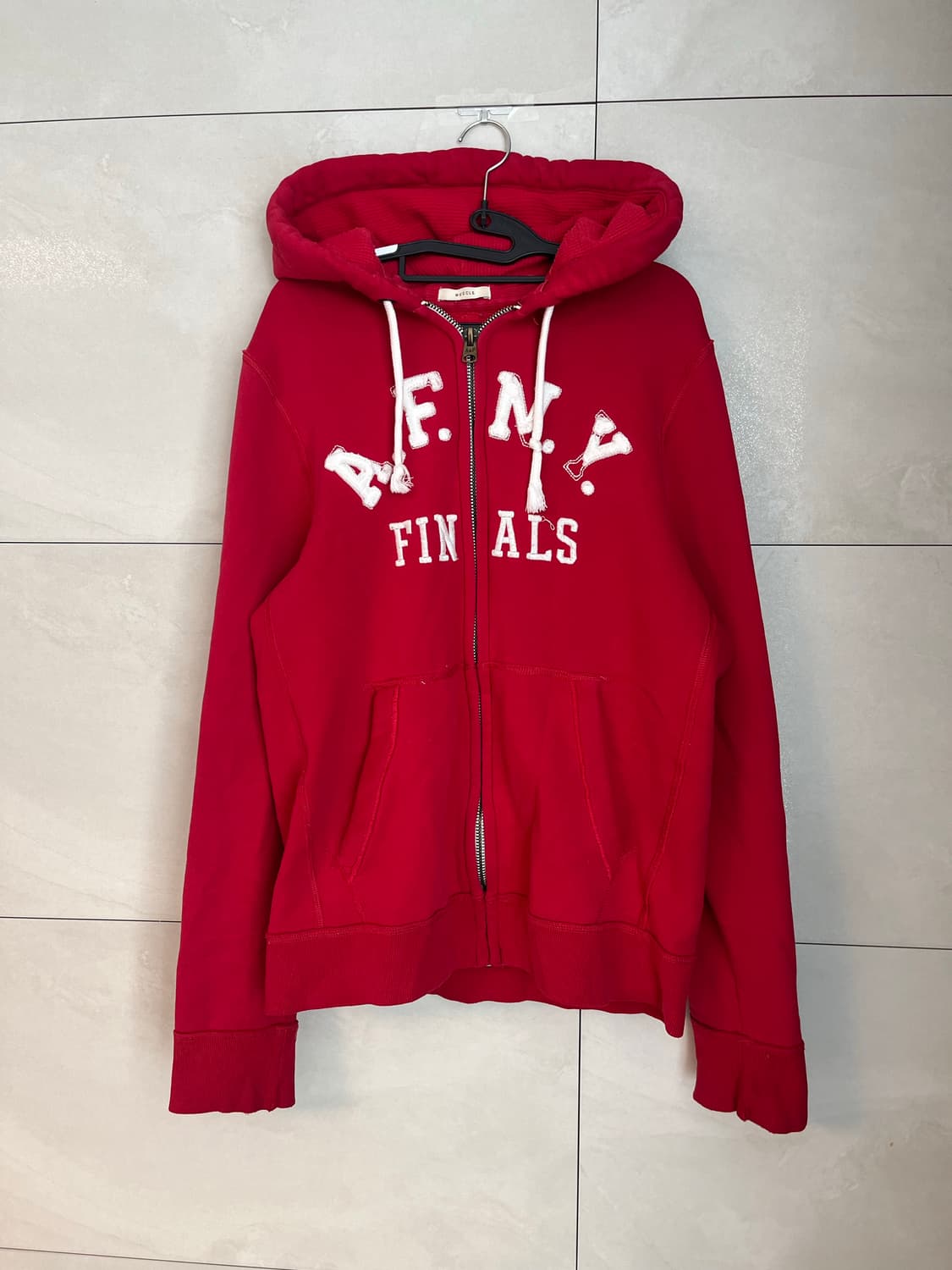 아베크롬비 스펠로고 후드집업 레드 (XL)  상품이미지3