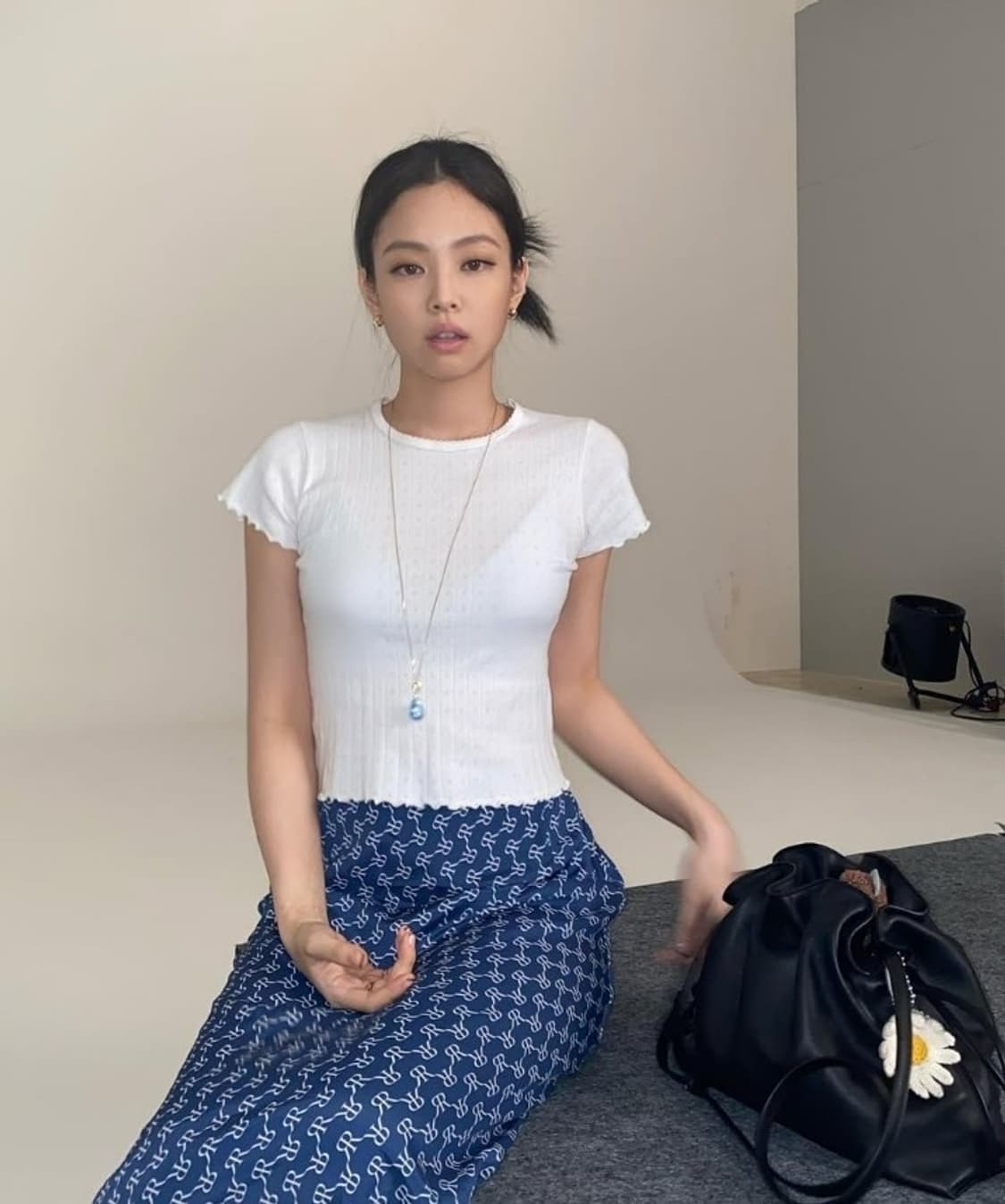 제니 Brandy Melville 브랜디멜빌 화이트 티 상품이미지1