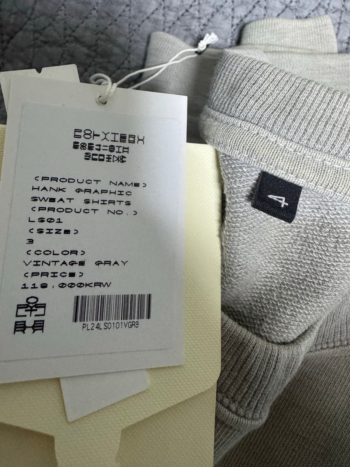 4) 폴리테루 행크 그래픽 스웻 셔츠 블루 독 블루독 맨투맨 크루넥 상품이미지4