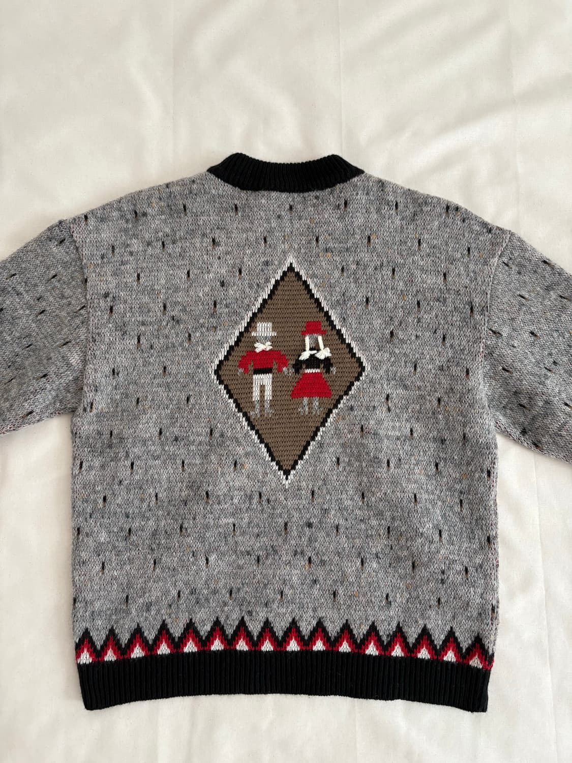 vintage wool pattern sweater  상품이미지5