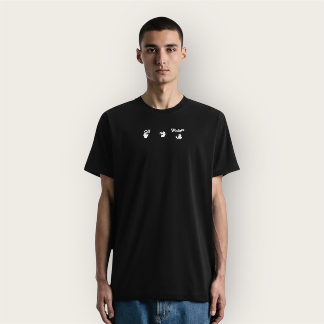 .L/ 오프화이트 신형 로고 프린팅 반팔 상품이미지1