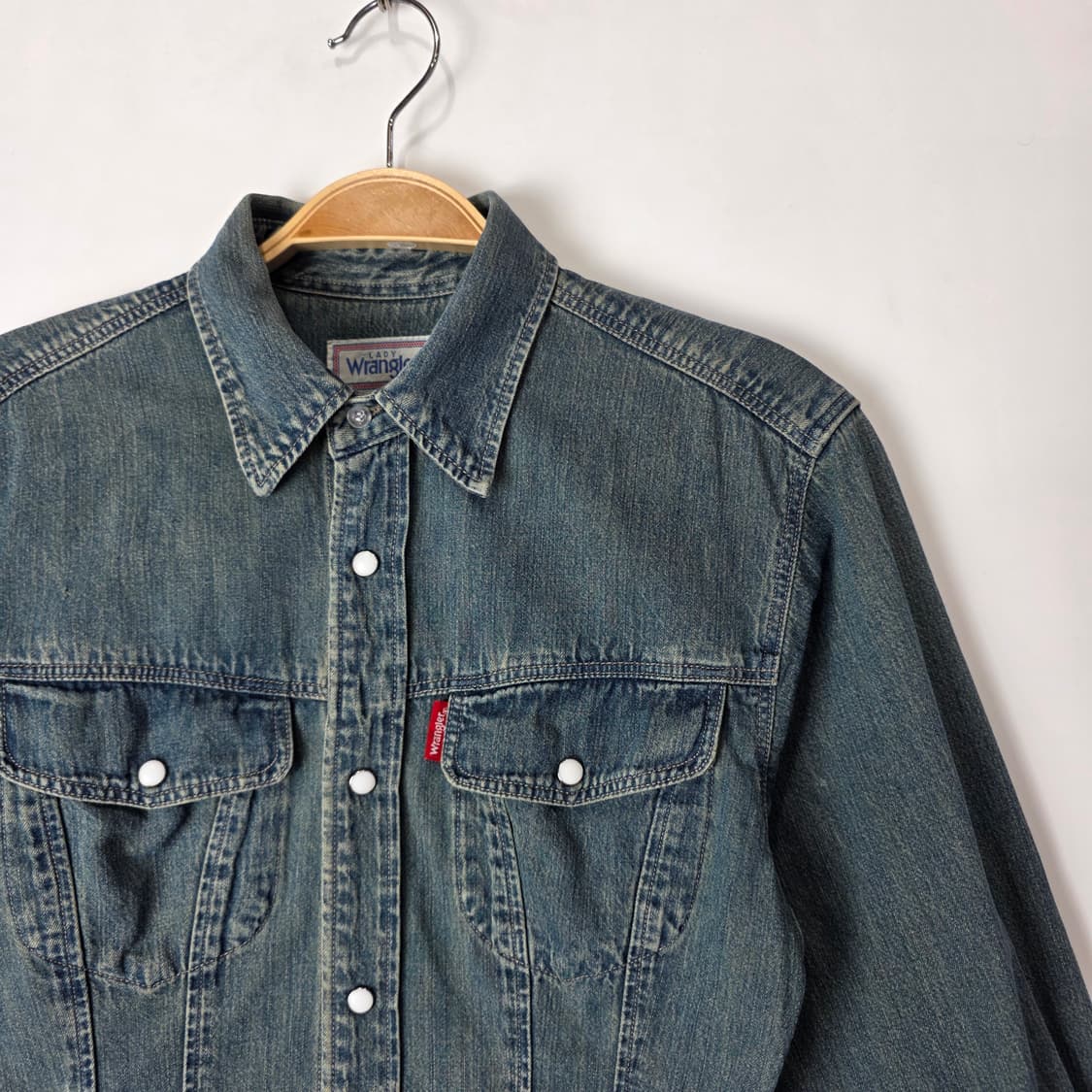  wrangler 데님 남방 상품이미지5