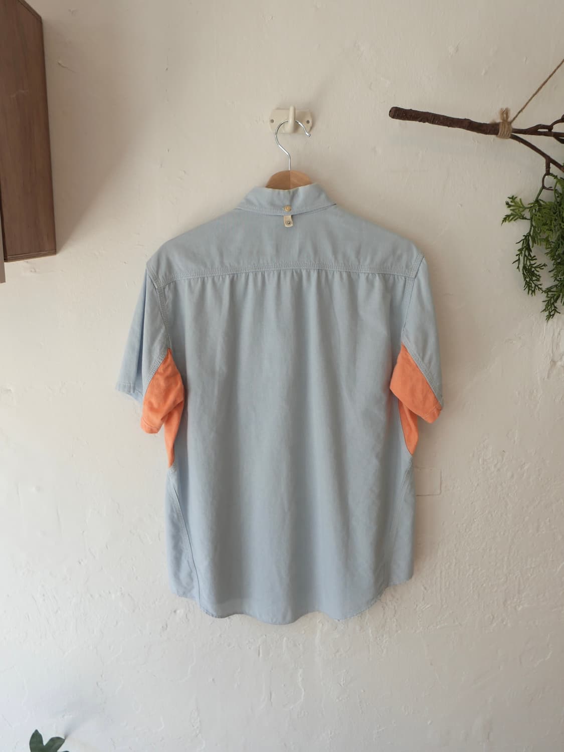 비즈빔 데님 반팔 셔츠 상품이미지2