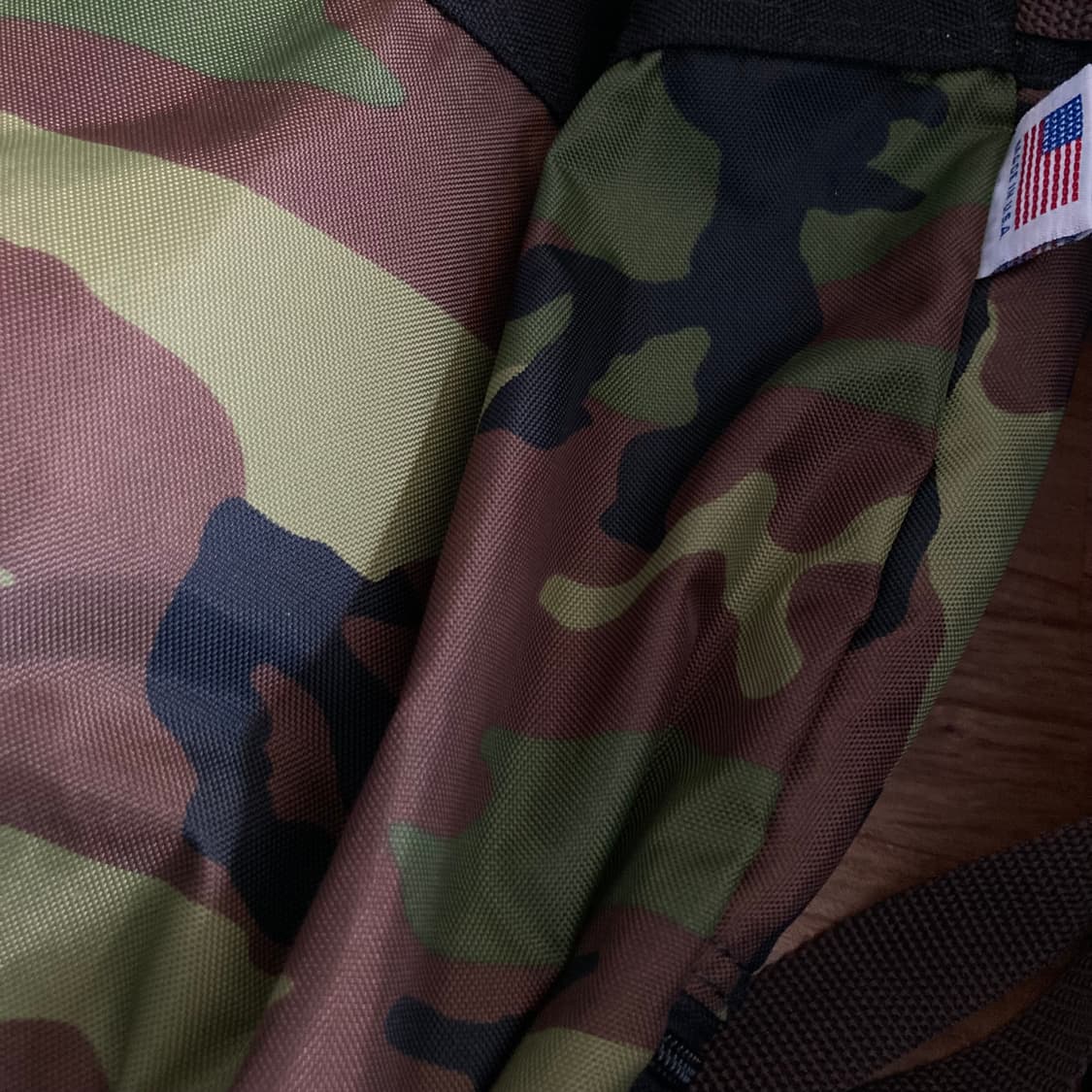 USA made 카모플라쥬 패턴 스트링 백팩 배낭 가방 상품이미지4