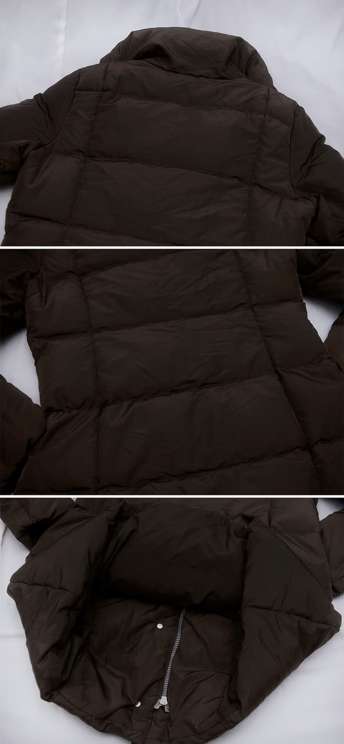 막스마라 하이넥 와이드카라 롱구스다운 패딩 코트 (42 / 55-66) 상품이미지4