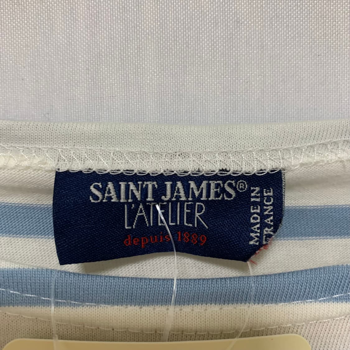 세인트제임스 스트라이프 롱슬리브 빈티지 스카이블루 XL 상품이미지9