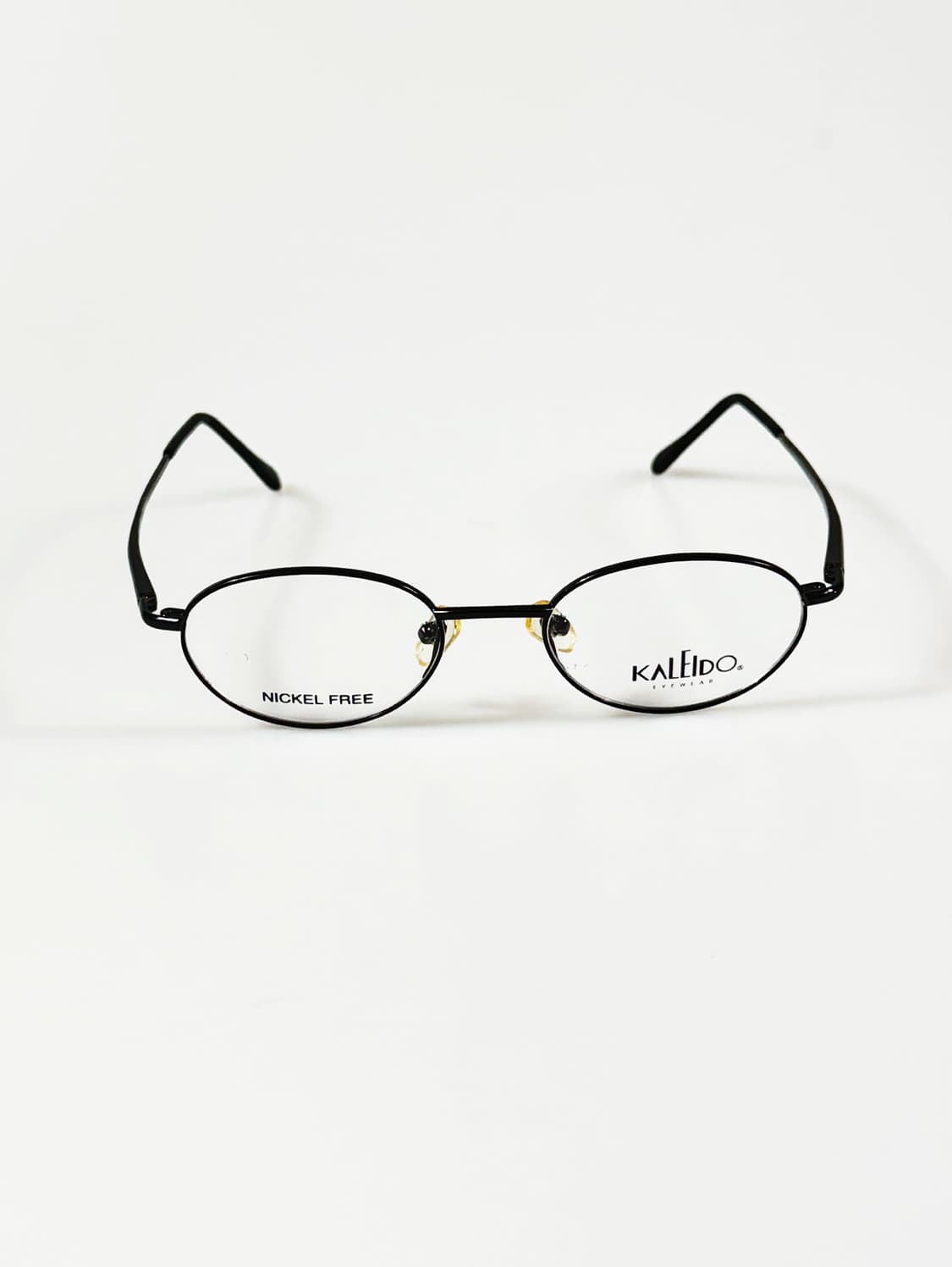 90s KALEIDO 블랙 슬림 오벌 프레임 빈티지 안경 상품이미지1