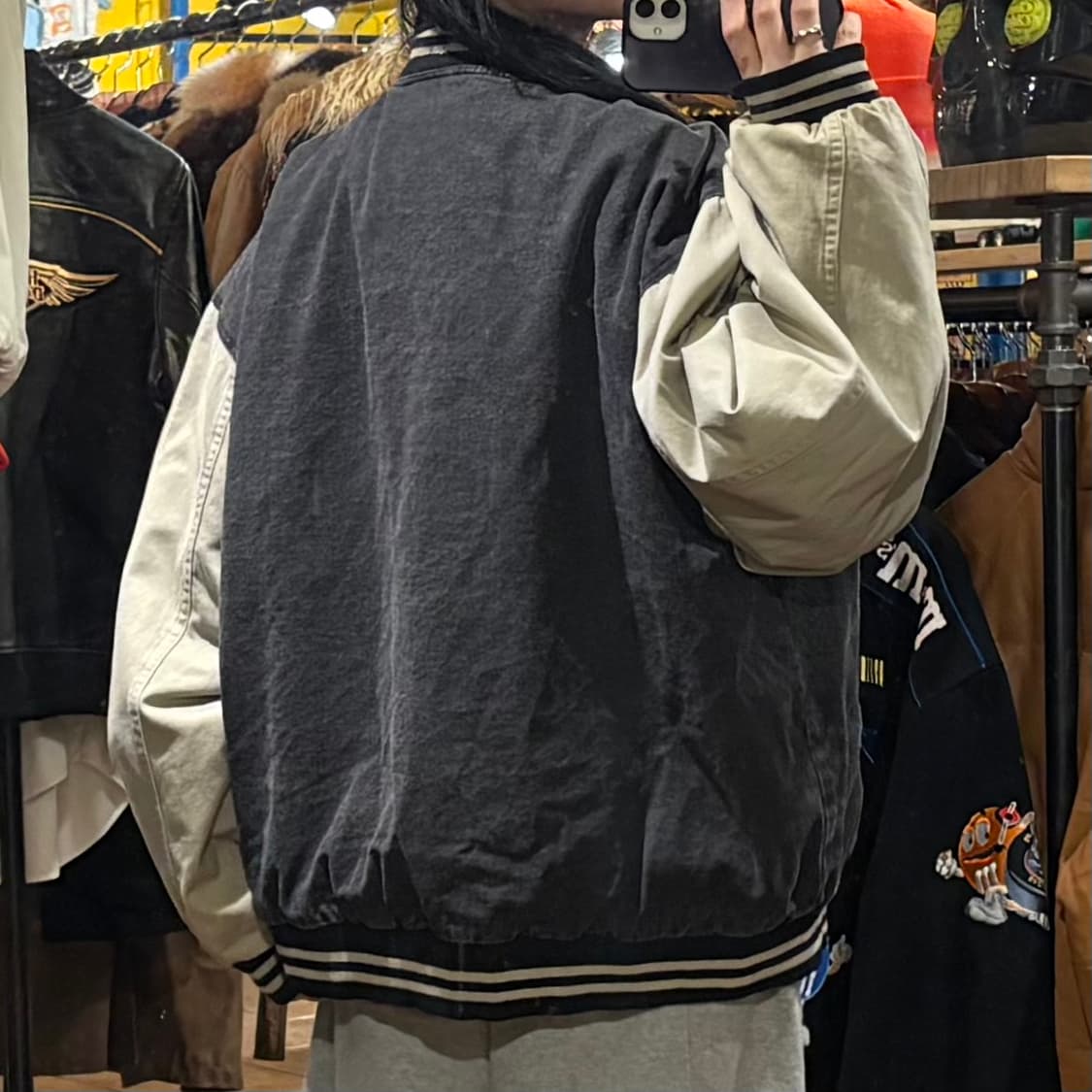 [HI] VTG 데님바시티자켓 흑청 상품이미지5