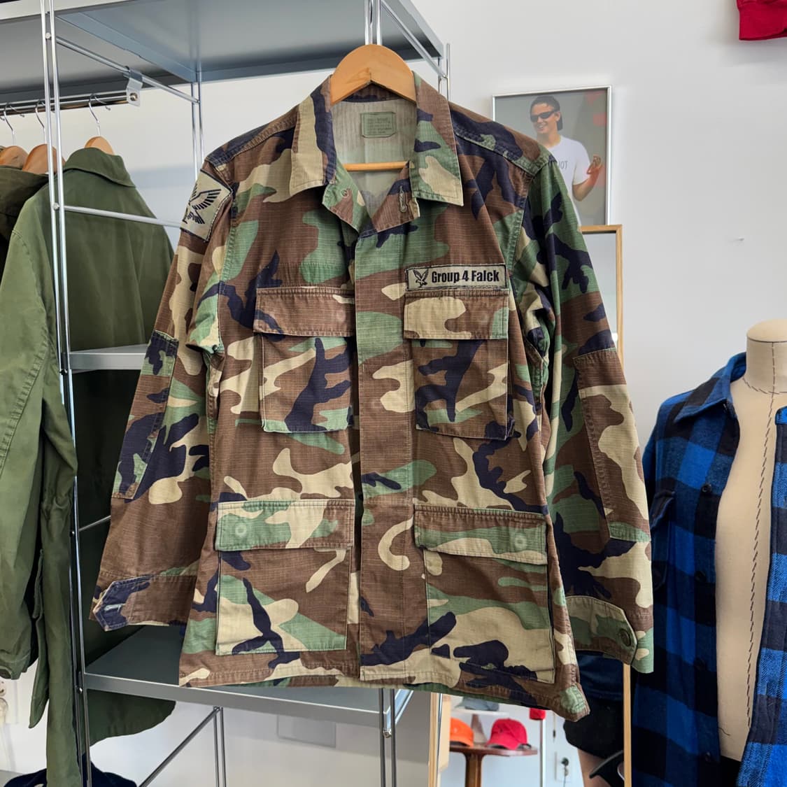 US Army 미군 우드랜드 카모 셔츠 자켓 (S) 상품이미지2