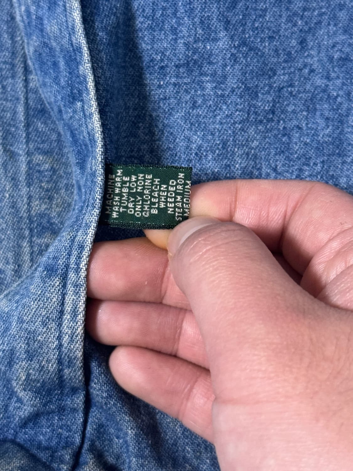 90s 폴로 컨트리 데님 셔츠 rrl 상품이미지7