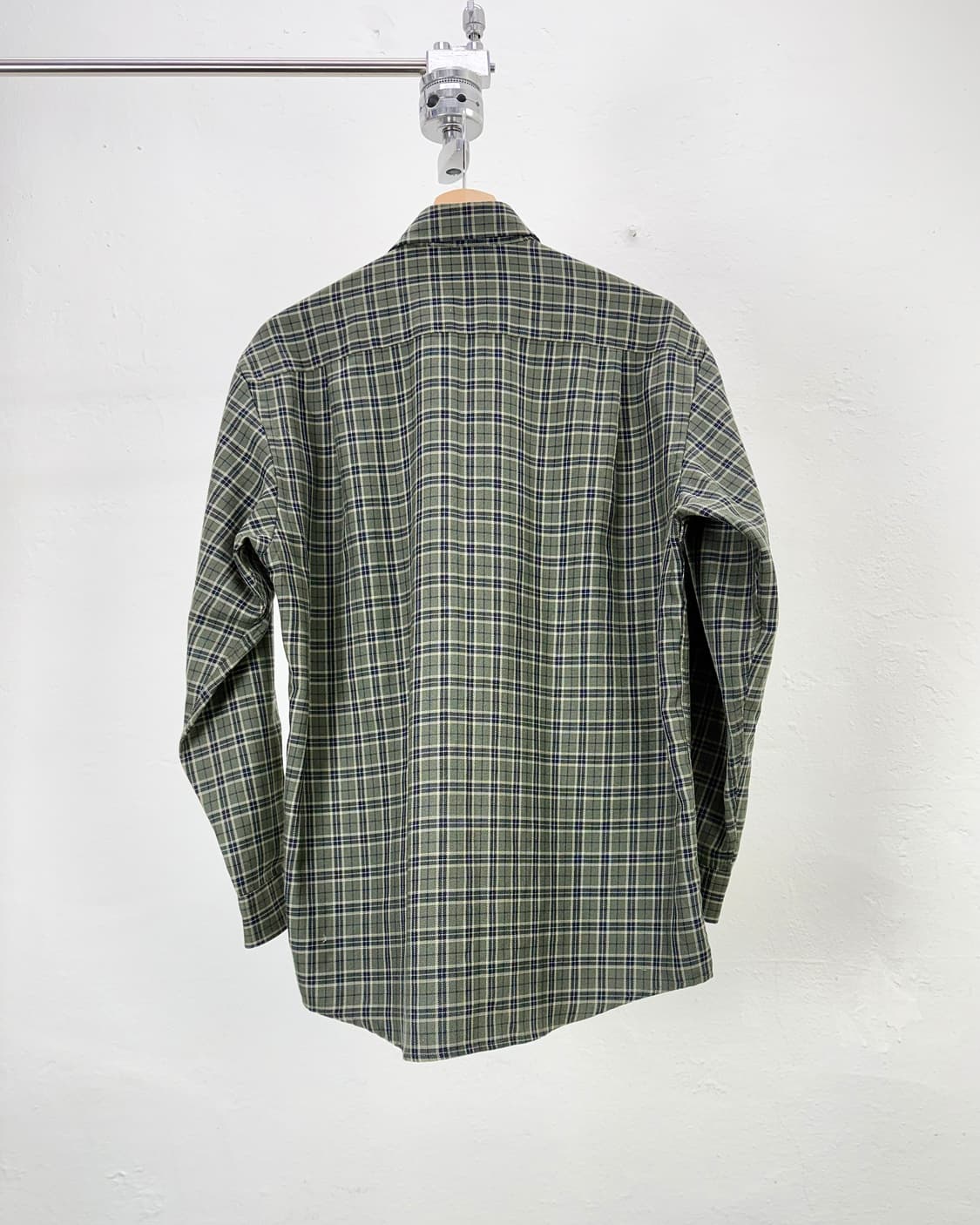 이브 생로랑 뿌르 옴므 카키 레귤러 체크 셔츠 상품이미지6