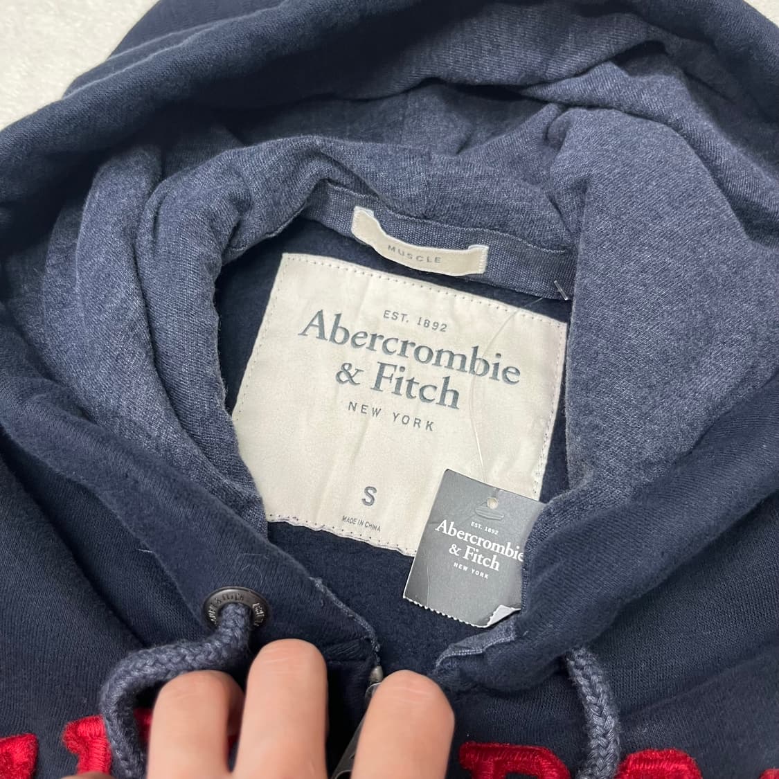 Abercrombie navy hood zip-up(새상품) 상품이미지6