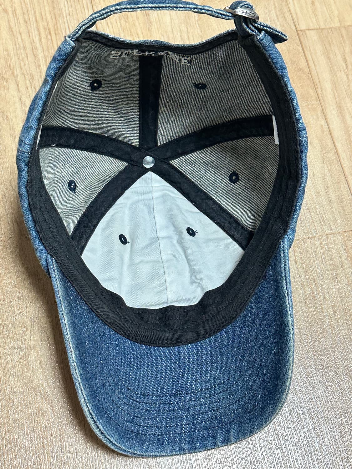 슈프림 케블라 데님 S 로고 6 패널 캡 인디고 상품이미지4