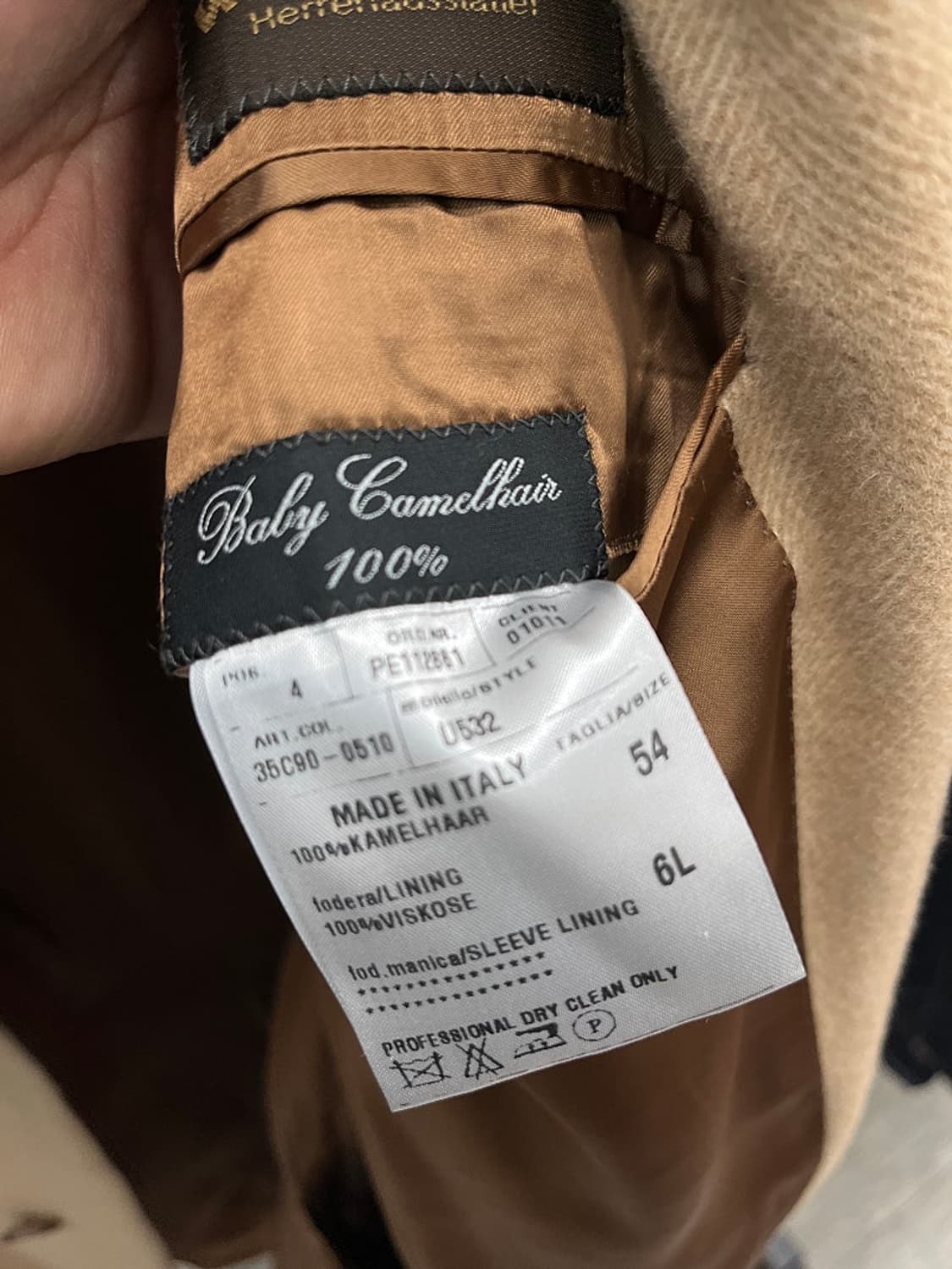 110) 카루소 사르토리아 헤링본 코트 상품이미지10