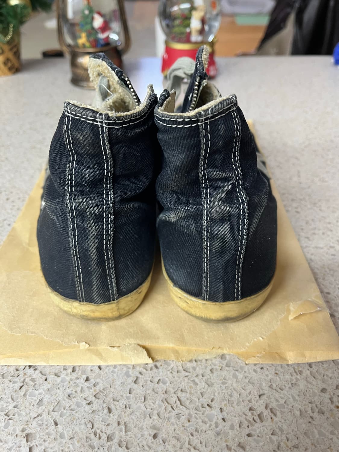 [42/270] 골든구스 프란시 하이탑 블랙 상품이미지4