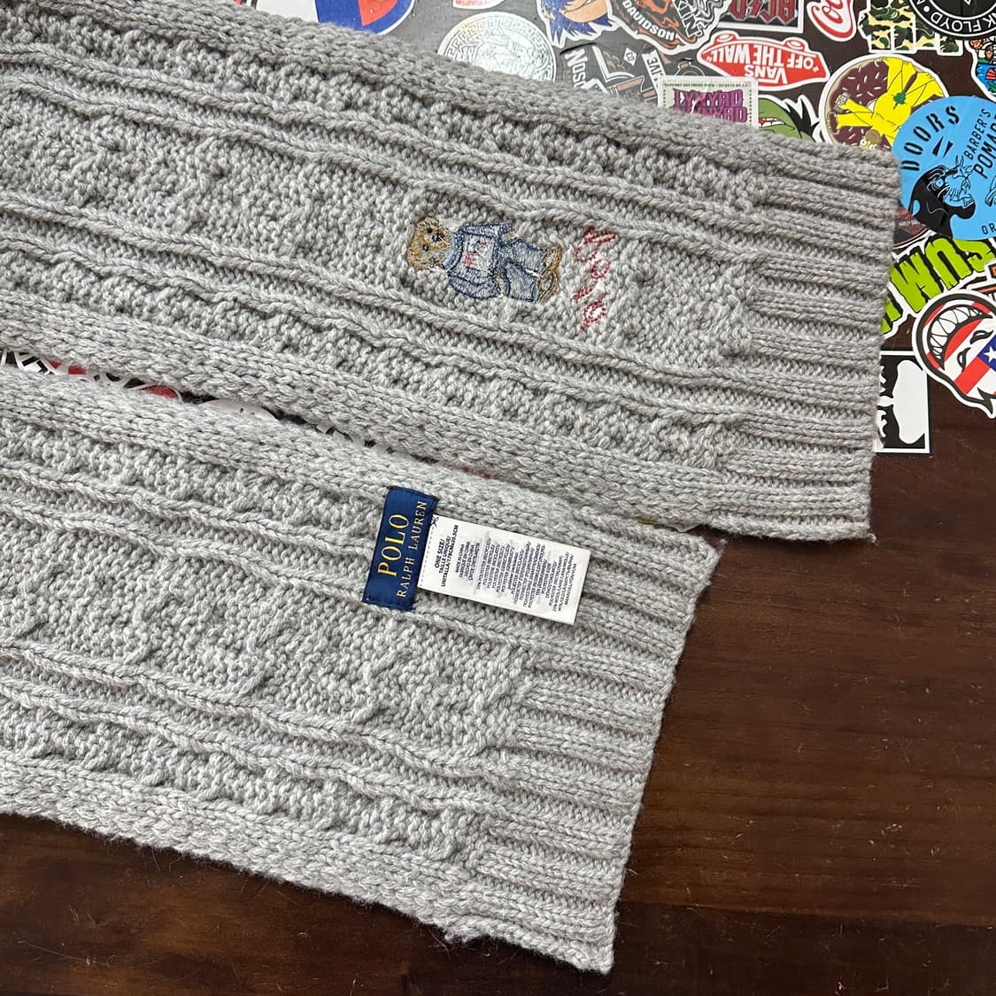 폴로 랄프로렌 폴로 베어 케이블 머플러 상품이미지4