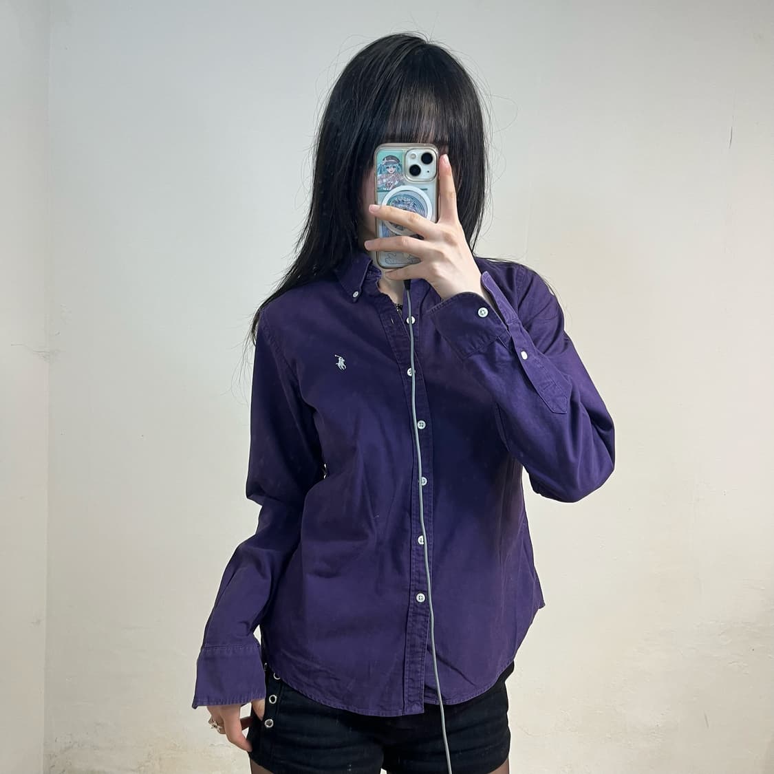 Polo purple shirt 상품이미지1