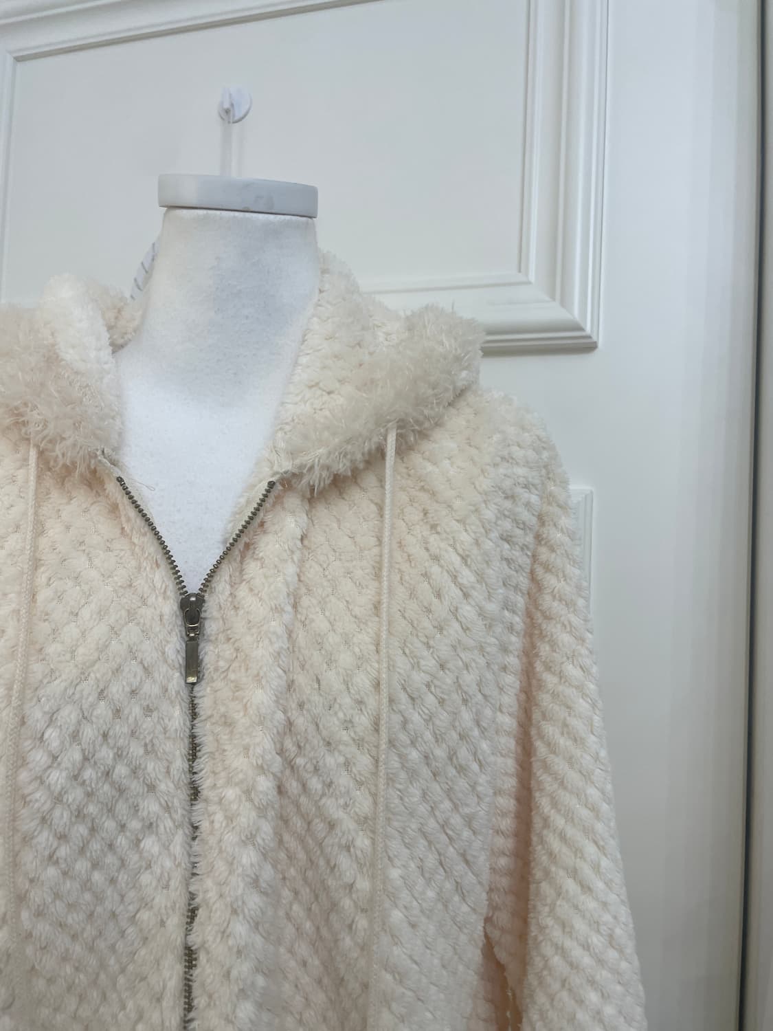 ivory lovely over fur hoodi-zip 상품이미지6