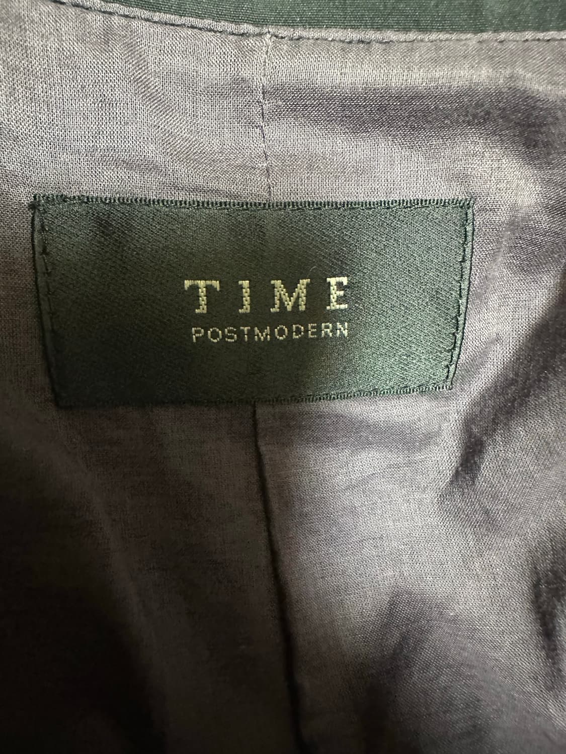 TIME 블랙 트렌치 코트 지퍼 디테일 상품이미지9