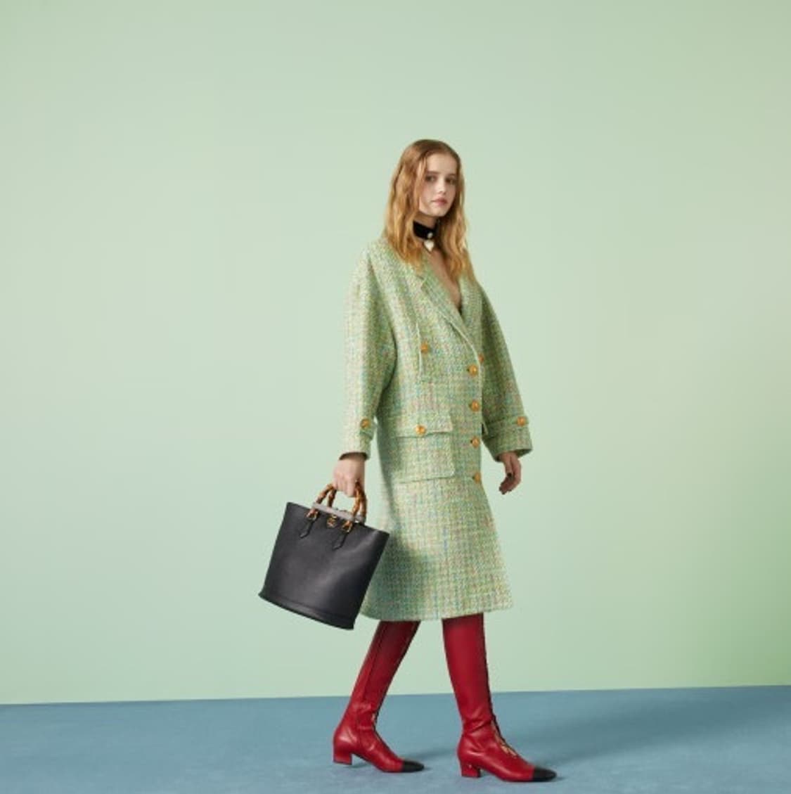 구찌 뱀부 미디엄 탑핸들백 새상품 상품이미지9