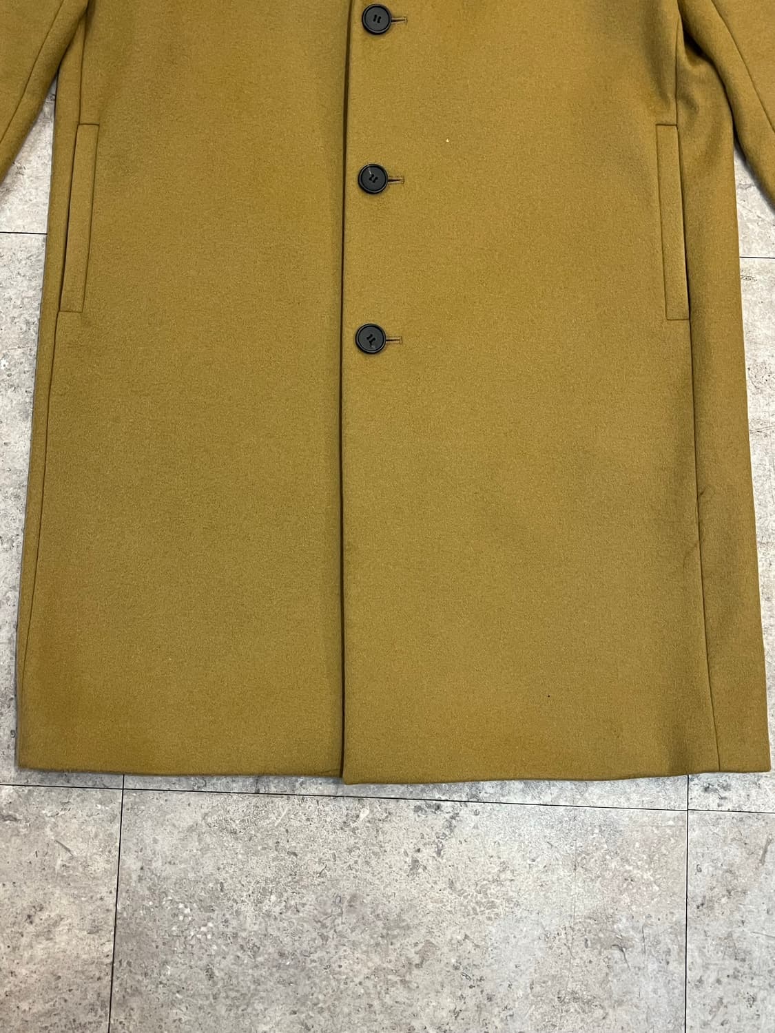 인사일런스 울 캐시미어 롱코트 카멜 M #csz3419 상품이미지5