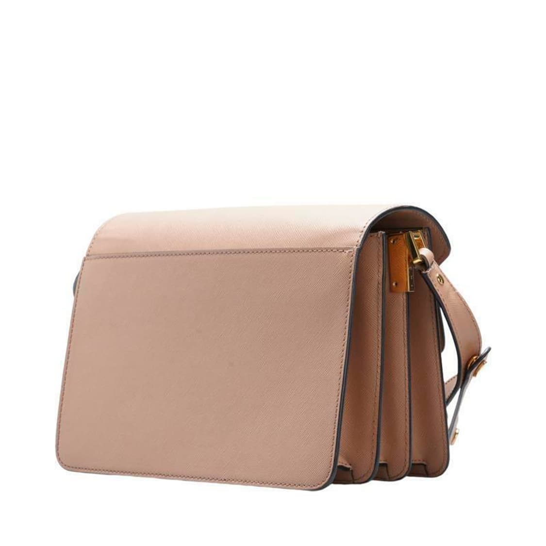 (중고) 마르니 베이지 사피아노 트렁크 미듐 숄더백 상품이미지2