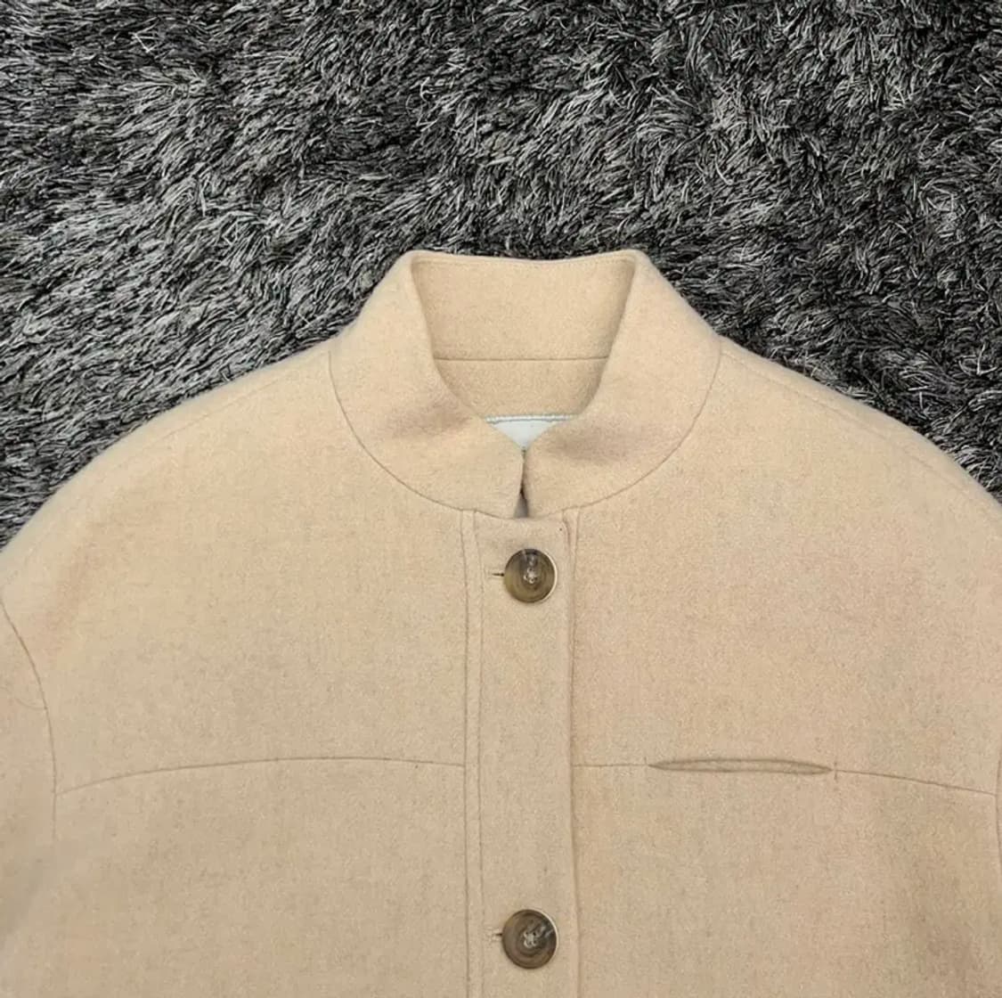 써스데이아일랜드 여성 울 하프넥 자켓 (S) 상품이미지2