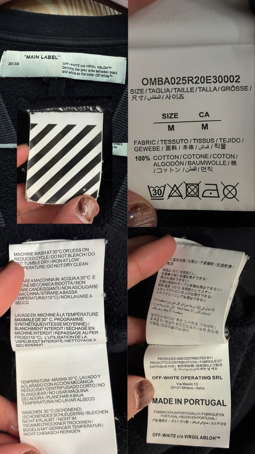 오프화이트 테이프 애로우 맨투맨 상품이미지10
