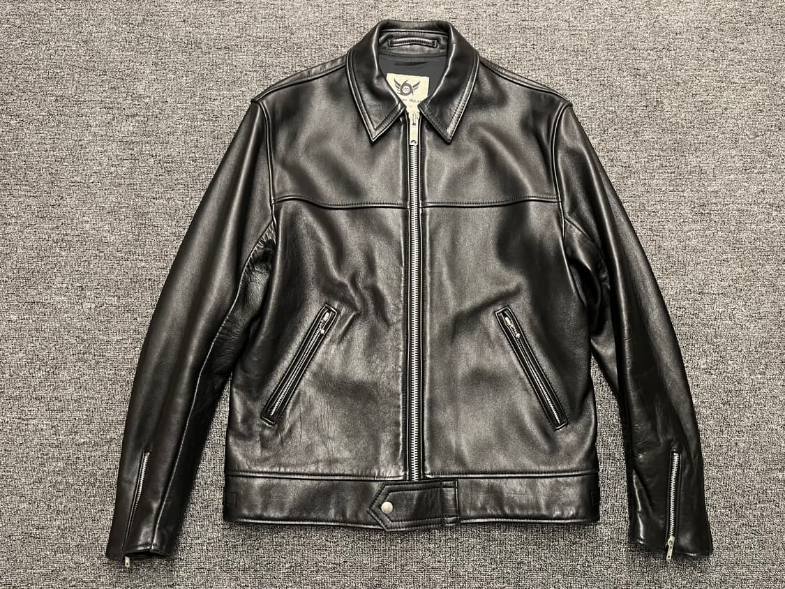 [95~100] 666 소가죽 라이더자켓 상품이미지1