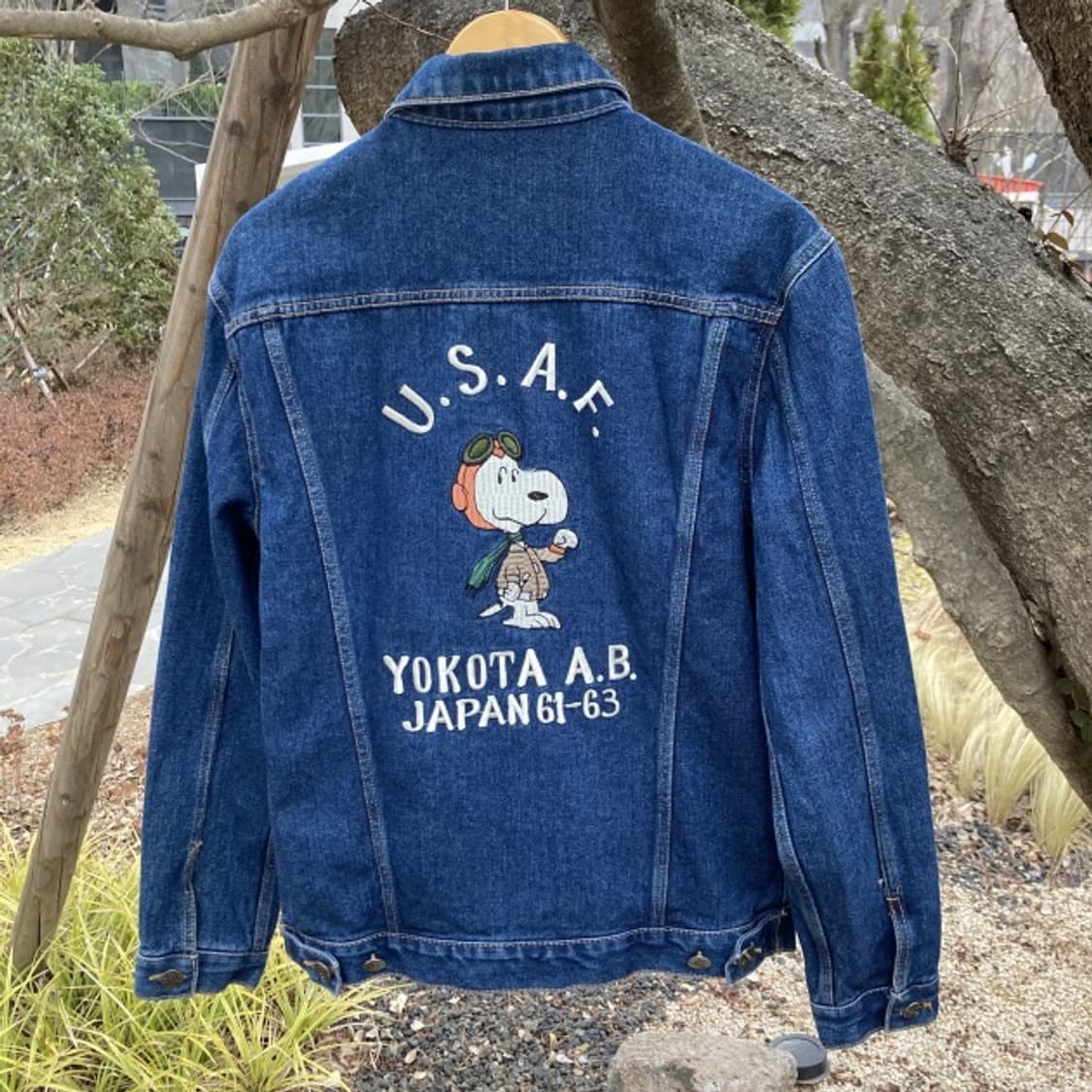USA 스누피 공군 에디션 데님 자켓 상품이미지1
