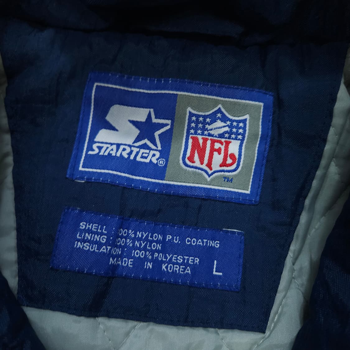 90s 스타터 NFL 댈러스 카우보이스 아노락 점퍼 L 상품이미지6